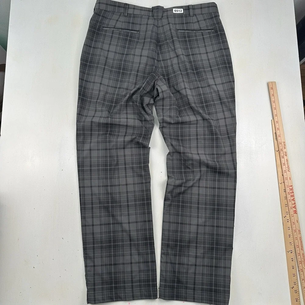 Nike Golf Tour Performance Dri-Fit Pants Mens 36x32 Gray Plaid 509741-010